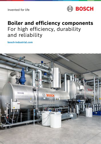 Boiler and efficiency components for high efficiency, durability and reliability from Bosch Industrial