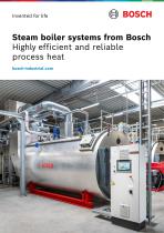 Steam boiler systems from Bosch - Highly efficient and reliable process heat