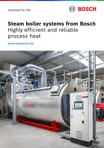 Steam boiler systems from Bosch - Highly efficient and reliable process heat
