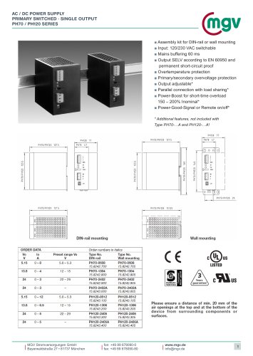 SERiE PH70 / PH120