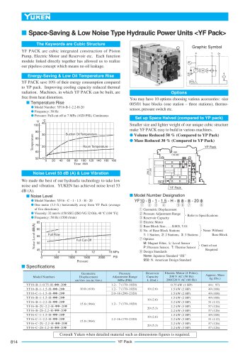 Space-Saving & Low Noise Type Hydraulic Power Units