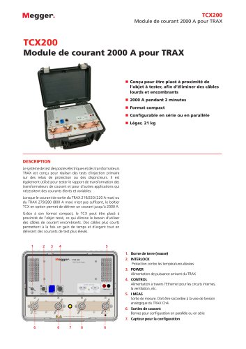 Module de courant 2000 A - TCX200