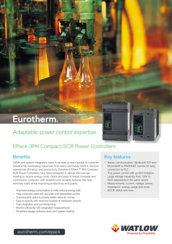 EPack-3PH Compact SCR Power Controllers