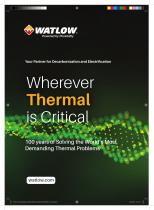 Watlow Sustainability Brochure