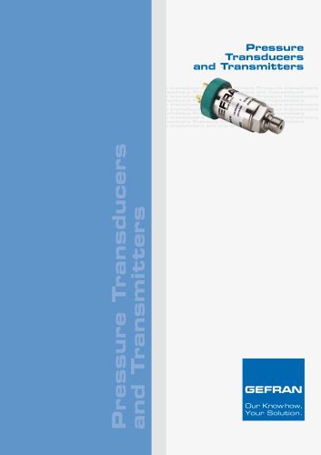 Pressure Transducers and Transmitters