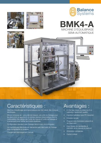 BMK4-A - Machine à équilibrer semi-automatique