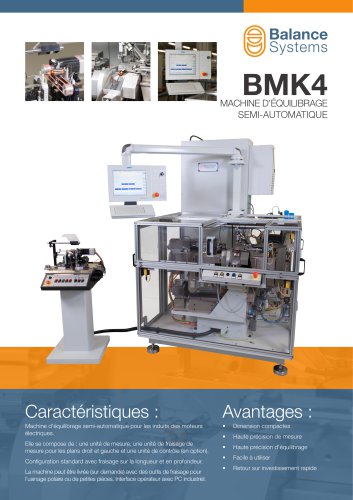 BMK4 Machine d’équilibrage semi-automatique