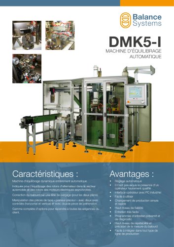 DMK5-I Machine d’équilibrage automatique