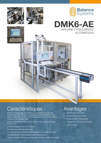 DMK6-AE Machine d'equilibrage atuomatique