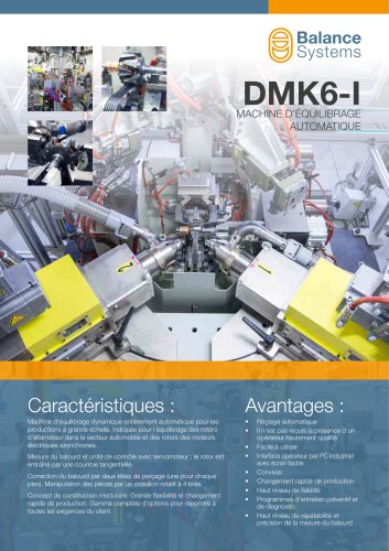 DMK6-I Machine d’équilibrage automatique