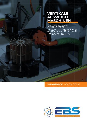 Vertical balancing machine DE-FR