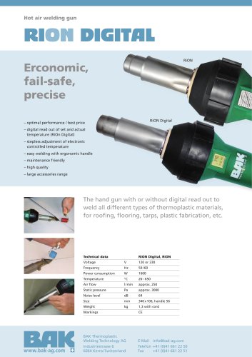 RiOn Hot air welding gun