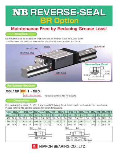 Maintenance free by reducing grease loss