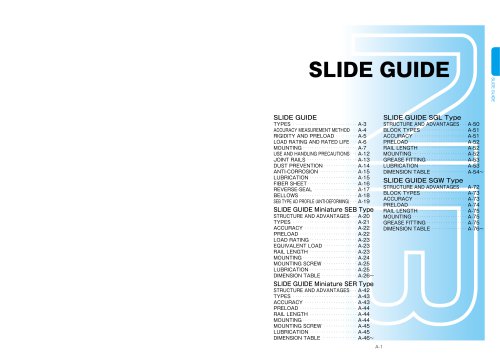 SLIDE GUIDE