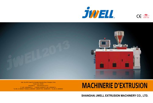 MACHINERIE D’EXTRUSION