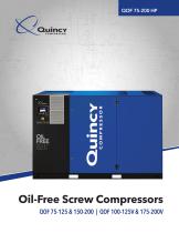 Oil-Free Screw Compressors QOF 75-125 & 150-200 | QOF 100-125V & 175-200V