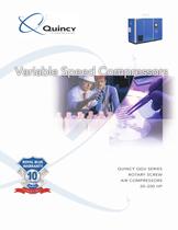 Quincy QGV 20-200 HP Variable Speed Screw Compressor Brochure