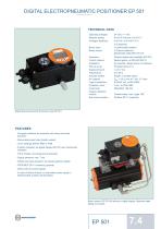 DIGITAL ELECTROPNEUMATIC POSITIONER EP 501