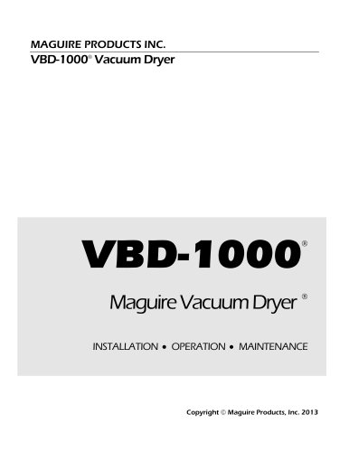 VBD 1000 Series Dryers