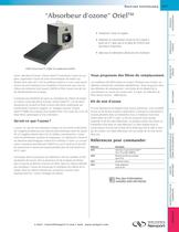 “Absorbeur d'ozone” Oriel TM - 1