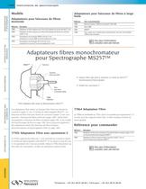 Adaptateurs fibres Monochromateur  pour Faisceaux de fibre à fente large Oriel - 2