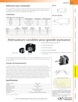 Atténuateurs variables pour grande puissance - 1