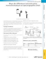 Blocs de réflecteurs concaves pour monochromateurs et spectrographes Oriel - 1