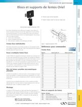 Blocs et supports de fentes Oriel - 1