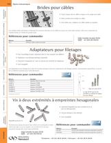 Brides pour câbles, Adaptateurs pour filetages, Vis à deux extrémités à empreintes hexagonales - 1