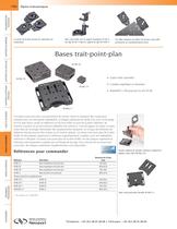 Butées fixes et réglables, Base de montage universelle, Bases trait-point-plan - 2