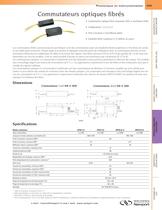 Commutateurs optiques fibrés - 1