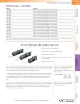 Contrôleurs de polarisation - 1