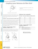 Coupleurs pour faisceaux de fibre Oriel - 1