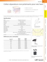 Cubes séparateurs non-polarisants pour raie laser - 1