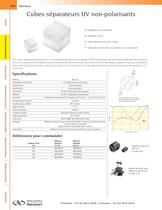 Cubes séparateurs UV non-polarisants - 1