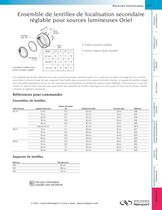 Ensemble de lentilles de focalisation secondaire réglable pour sources lumineuses Oriel - 1