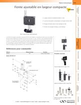 Fente ajustable en largeur compacte - 1