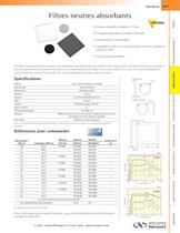 Filtres neutres absorbants - 1