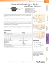 Filtres passe-bande accordables pour fibres optiques - 1