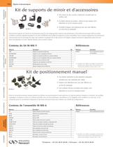 Kit de supports de miroir et d’accessoires, Kit de positionnement manuel - 1