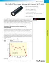 Module Fibre pour supercontinuum SCG-800 - 1