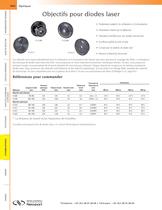 Objectifs pour diodes laser - 1