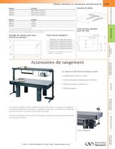 Pieds antisismiques ERS97 et accessoires pour tables d’optique, Accessoires de rangement - 2