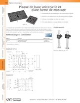 Plaque de base universelle et  plate-forme de montage - 1