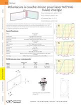 Polariseurs à couche mince pour laser Nd:YAG haute énergie - 1