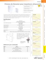 Prismes de Brewster pour impulsions ultracourtes - 1