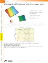 Réseaux de diffraction en reflexion gravés plans - 1