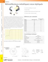 Rétroréflecteurs métalliques creux répliqués - 1