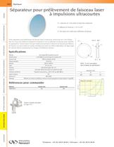 Séparateur pour prélèvement de faisceau laser à impulsions ultracourtes - 1