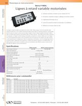 Série F-MDL Lignes à retard variable motorisées - 1